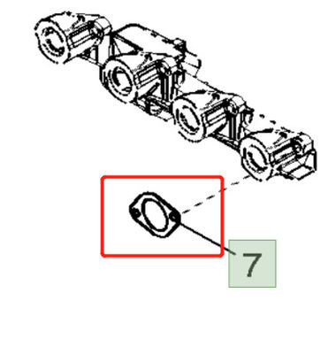 R521439  Exhaust Manifold Gasket fits for JD tractor Models:  4045engine